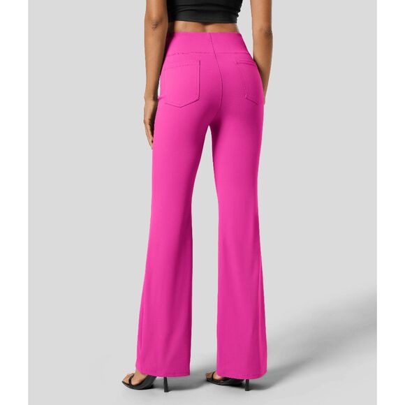 NWT HALARA Flex SculptKnit High Waisted Pocket Work Hot Pink Pants SIZE S - Picture 3 of 12